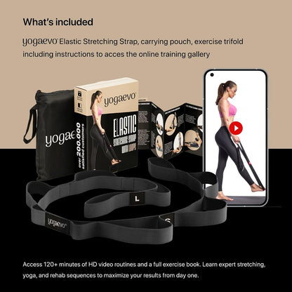 Elastic Stretching Strap With Loops For Physical Therapy