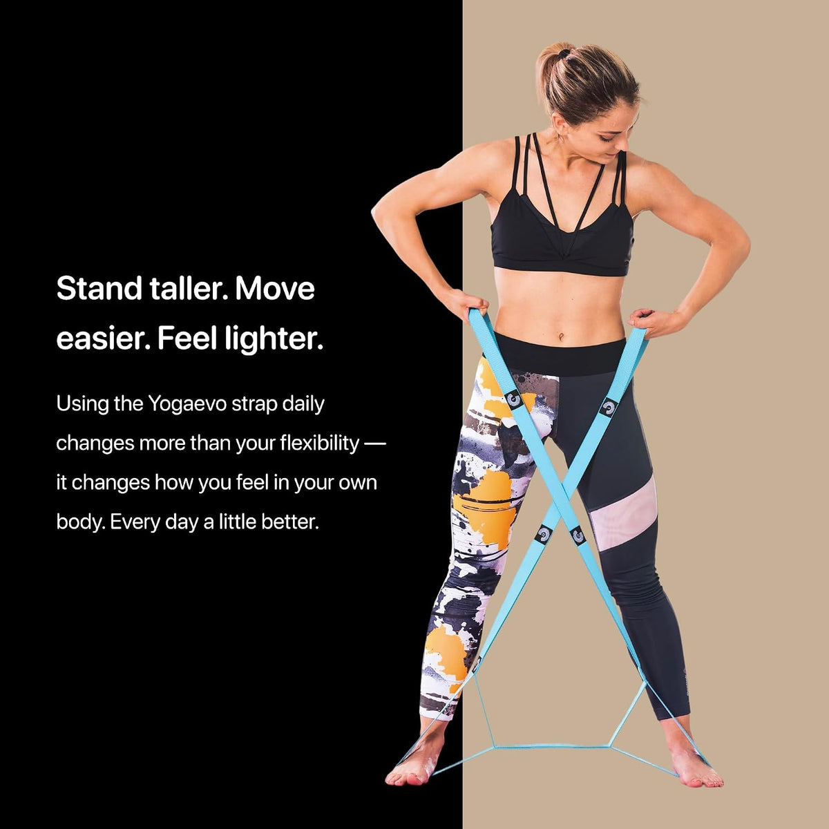 Elastic Stretching Strap With Loops For Physical Therapy