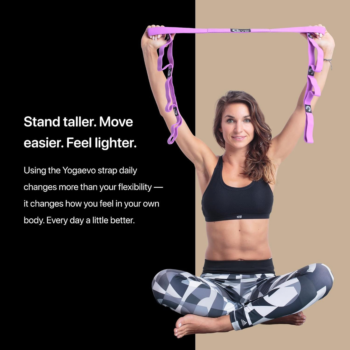 Elastic Stretching Strap With Loops For Physical Therapy