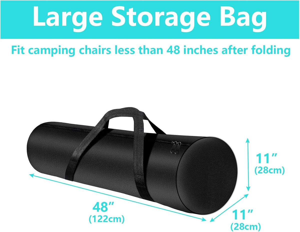 48-Inch Camping Chair Storage Bag, Large Folding Chair Carry Bag