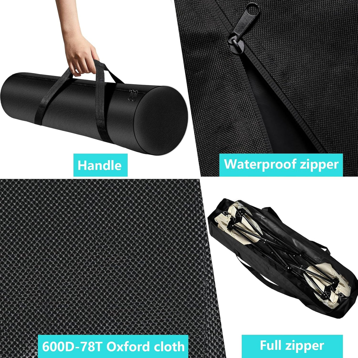 48-Inch Camping Chair Storage Bag, Large Folding Chair Carry Bag