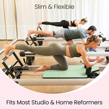 3-in-1 Set Pilates Reformer Mat Non Slip with Pilates Socks & Bag Set - Lightweight Pilates Reformer Cover - Pilates Mat For Reformer Machines, Pilates Reformer Towel, Reformer Mat Cover