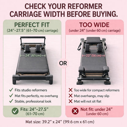 3-in-1 Set Pilates Reformer Mat Non Slip with Pilates Socks & Bag Set - Lightweight Pilates Reformer Cover - Pilates Mat For Reformer Machines, Pilates Reformer Towel, Reformer Mat Cover
