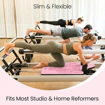 3-in-1 Set Pilates Reformer Mat Non Slip with Pilates Socks & Bag Set - Lightweight Pilates Reformer Cover - Pilates Mat For Reformer Machines, Pilates Reformer Towel, Reformer Mat Cover