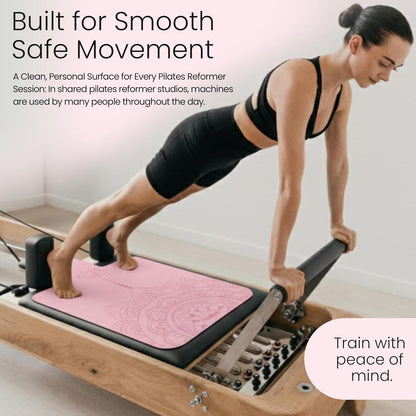 3-in-1 Set Pilates Reformer Mat Non Slip with Pilates Socks & Bag Set - Lightweight Pilates Reformer Cover - Pilates Mat For Reformer Machines, Pilates Reformer Towel, Reformer Mat Cover
