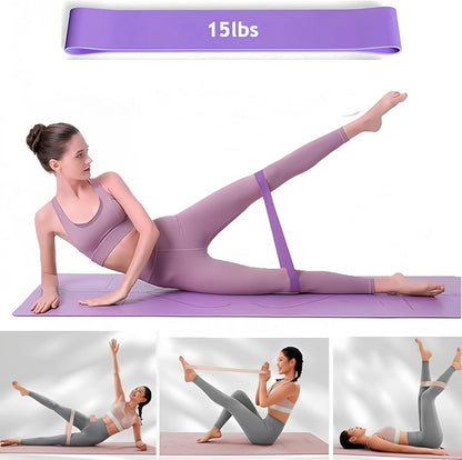 Pilates Ring Set for Women, Home Workout Pilates Equipment with Resistance Bands, Magic Circle, Mini Ball, Pilates Starter Kit for Strength, Toning and Flexibility, Workout Guide Included