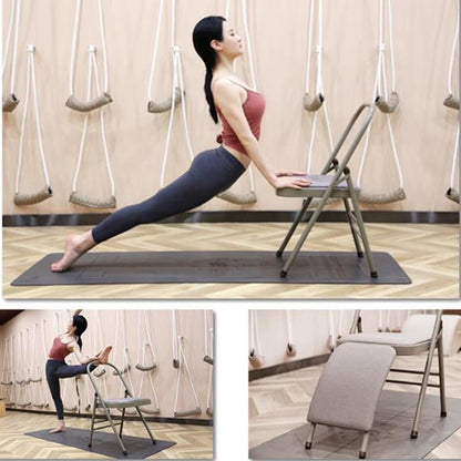 Yoga Auxiliary Chair Freestanding Inversion Chair Folding Balance Training Yoga Stool for Yoga Studios Offices Conference Rooms Overall for Balance
