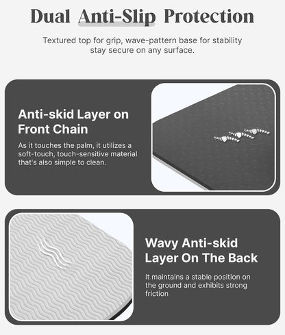 Pro Yoga Mat With Alignment Lines, 6Mm Thick Non-Slip Exercise Mat