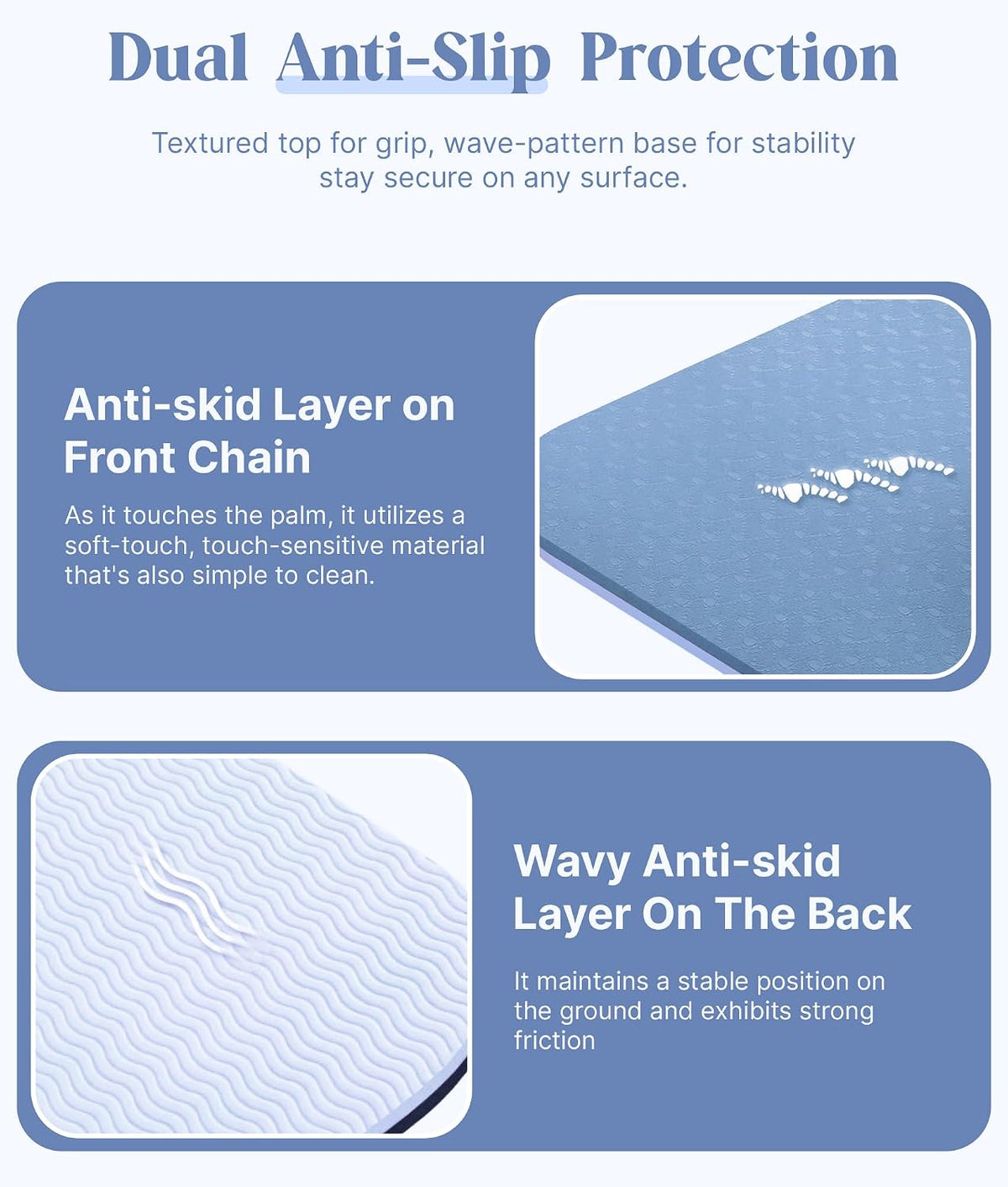 Pro Yoga Mat With Alignment Lines, 6Mm Thick Non-Slip Exercise Mat