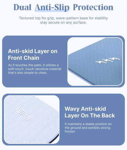 Pro Yoga Mat With Alignment Lines, 6Mm Thick Non-Slip Exercise Mat