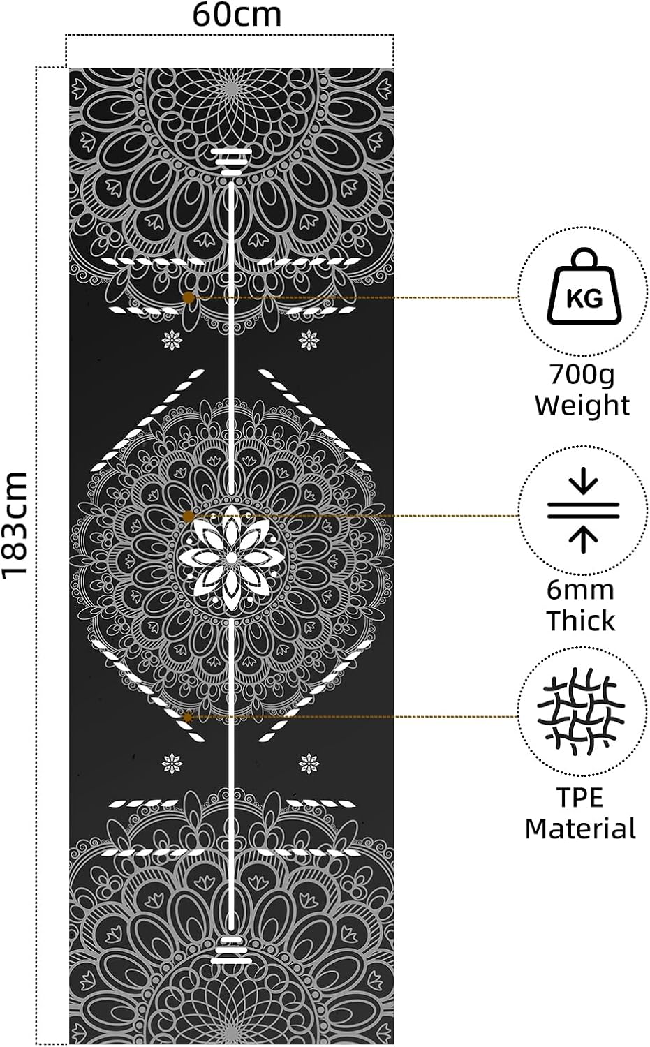 Extra Thick Yoga Mat 6mm