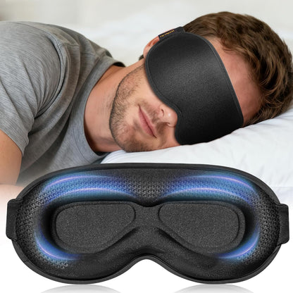3D Blackout Weighted Sleep Mask, Airplane Travel & Nurse Essential