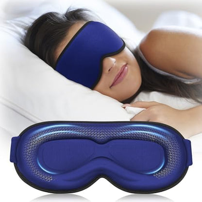 3D Blackout Weighted Sleep Mask, Airplane Travel & Nurse Essential