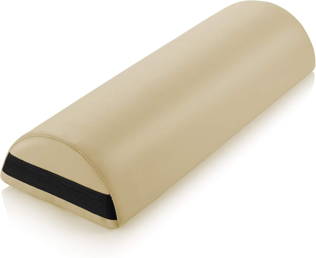 Jumbo Half Round Massage Table Bolster Under-Knee Pillow Pad - 26 x 9 x 4.5 Inch - Blue