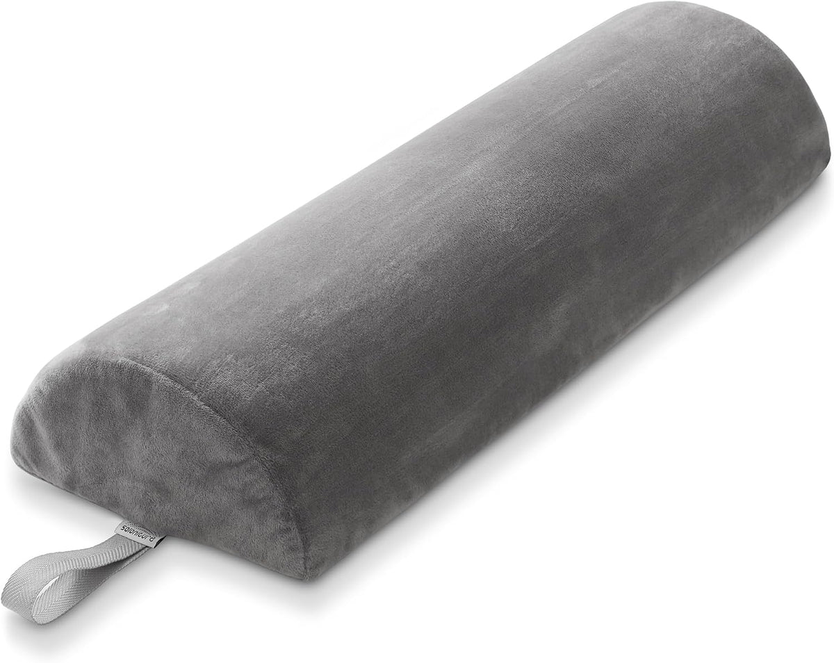 Jumbo Half Round Massage Table Bolster Under-Knee Pillow Pad - 26 x 9 x 4.5 Inch - Blue