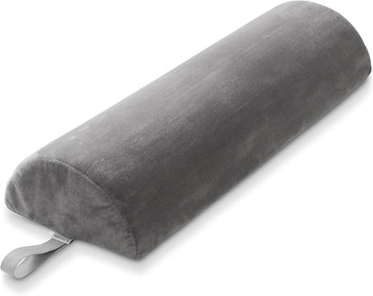 Jumbo Half Round Massage Table Bolster Under-Knee Pillow Pad - 26 x 9 x 4.5 Inch - Blue