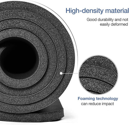 Yoga Mat Non Slip NBR Extra Thick Yoga Mat, 72"L x 32"/24"W x 0.6"/0.4"TH (185cm x 80cm/61cm x 15mm/10mm), Anti-Tear Exercise Mat with Carrying Strap and Bag, Workout Mats for Yoga, Pilates
