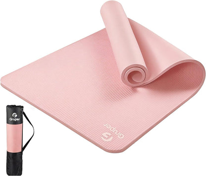 Yoga Mat Non Slip NBR Extra Thick Yoga Mat, 72"L x 32"/24"W x 0.6"/0.4"TH (185cm x 80cm/61cm x 15mm/10mm), Anti-Tear Exercise Mat with Carrying Strap and Bag, Workout Mats for Yoga, Pilates
