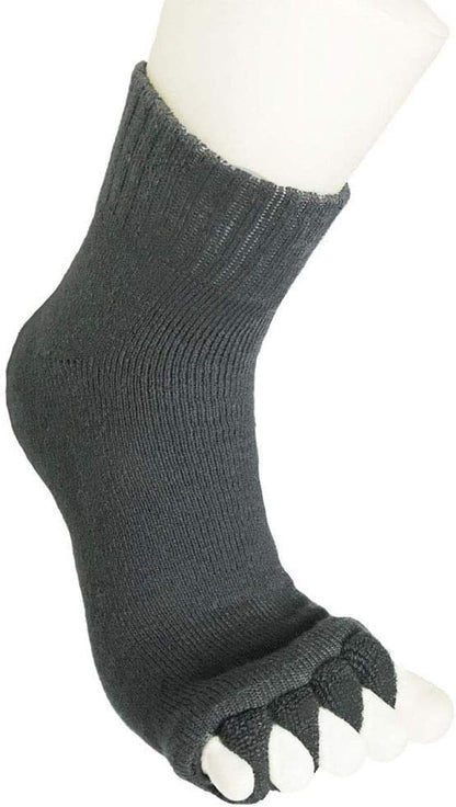 Toe Separator Socks Yoga Sports Gym Health Massage Foot Alignment Socks