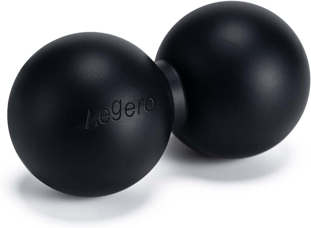 Peanut Massage Ball-Double Lacrosse Massage Ball (Grey Firm Ball)
