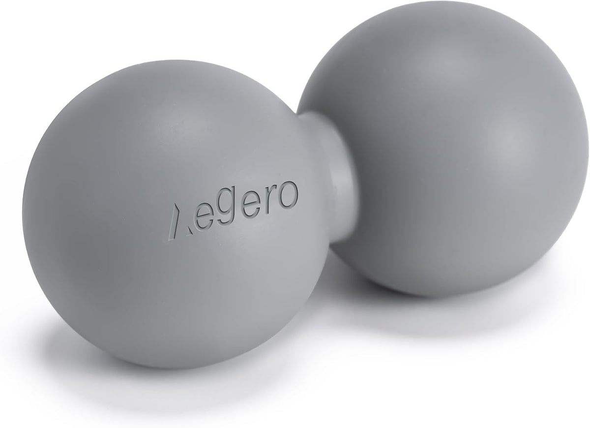 Peanut Massage Ball-Double Lacrosse Massage Ball (Grey Firm Ball)