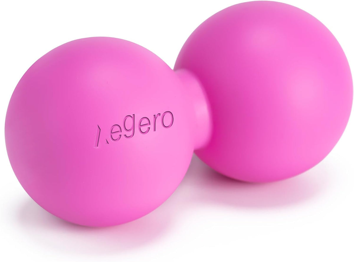 Peanut Massage Ball-Double Lacrosse Massage Ball (Grey Firm Ball)