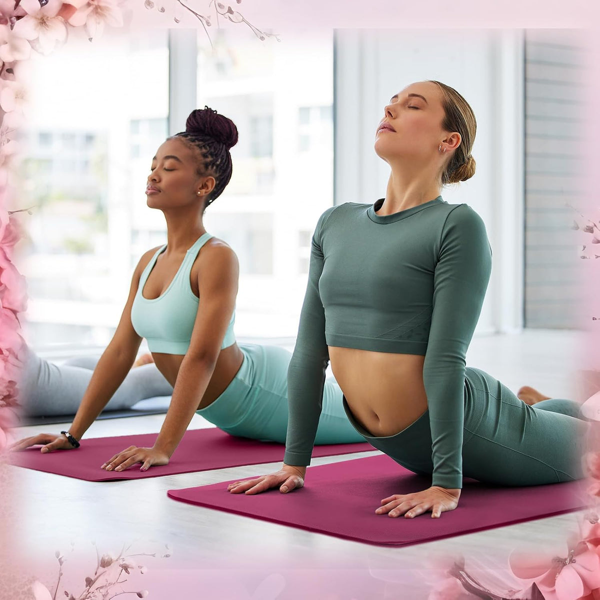 6 Pack Yoga Mats Bulk 68 x 24 Inches Non Slip Exercise Yoga Mat 4 mm Thick Anti Slip Tear Resistant Sports Gym for Fitness Stretching Home Workout and Studio