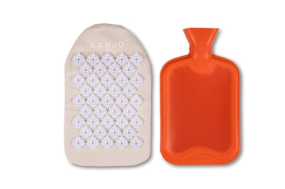 Heat Therapy Acupressure Pillow - Neck and Stomach Pillow - Relieve Neck and Stomach Pain - Includes Travel Bag