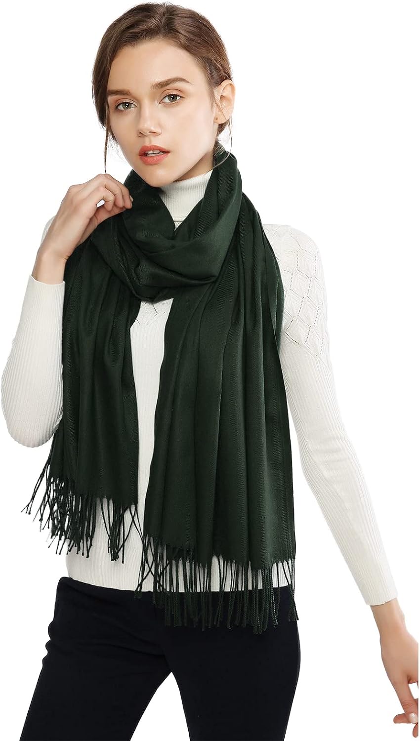 Women's Fringe Shawl Wrap Pashmina Scarf for Wedding Evening
