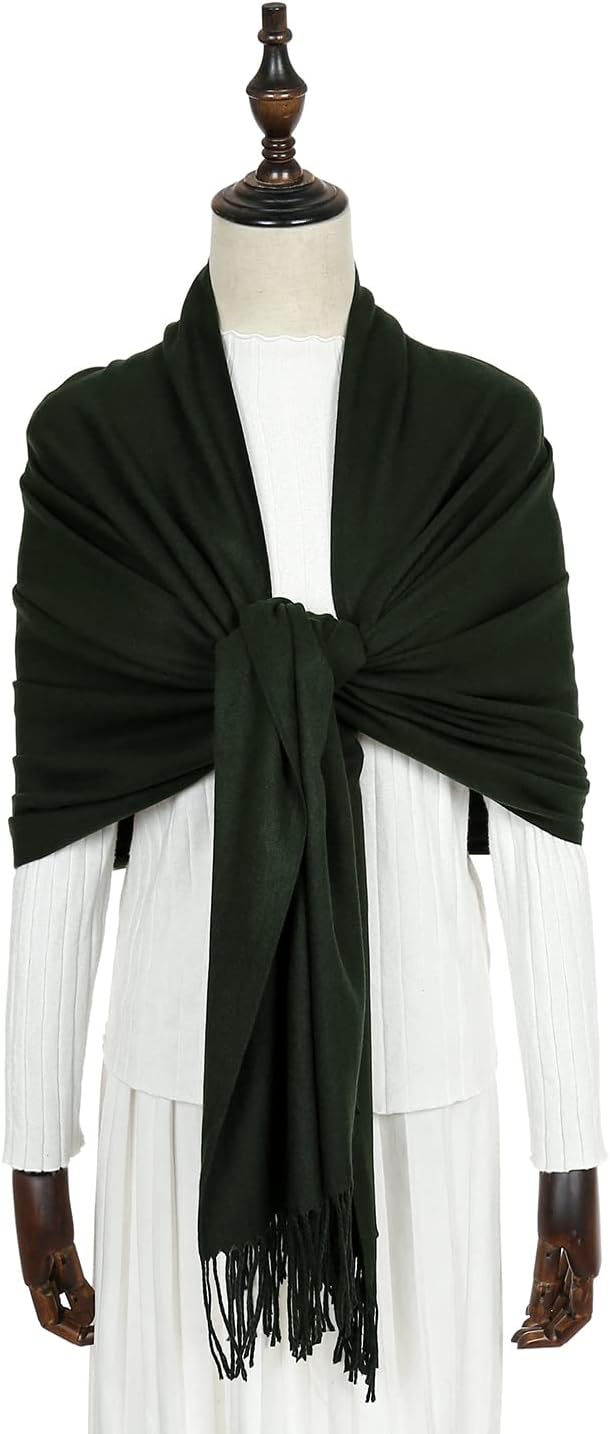 Women's Fringe Shawl Wrap Pashmina Scarf for Wedding Evening