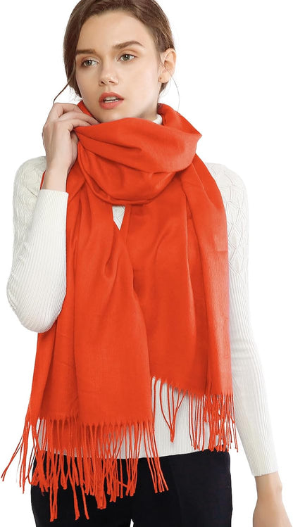 Women's Fringe Shawl Wrap Pashmina Scarf for Wedding Evening