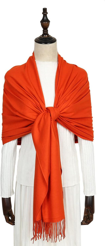 Women's Fringe Shawl Wrap Pashmina Scarf for Wedding Evening