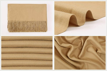 Women's Fringe Shawl Wrap Pashmina Scarf for Wedding Evening