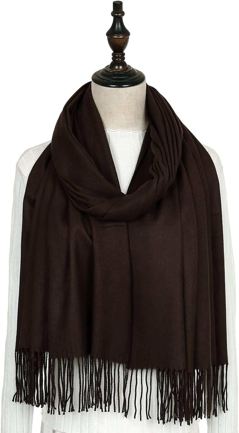 Women's Fringe Shawl Wrap Pashmina Scarf for Wedding Evening