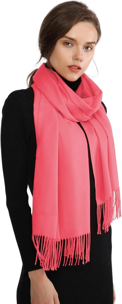 Women's Fringe Shawl Wrap Pashmina Scarf for Wedding Evening