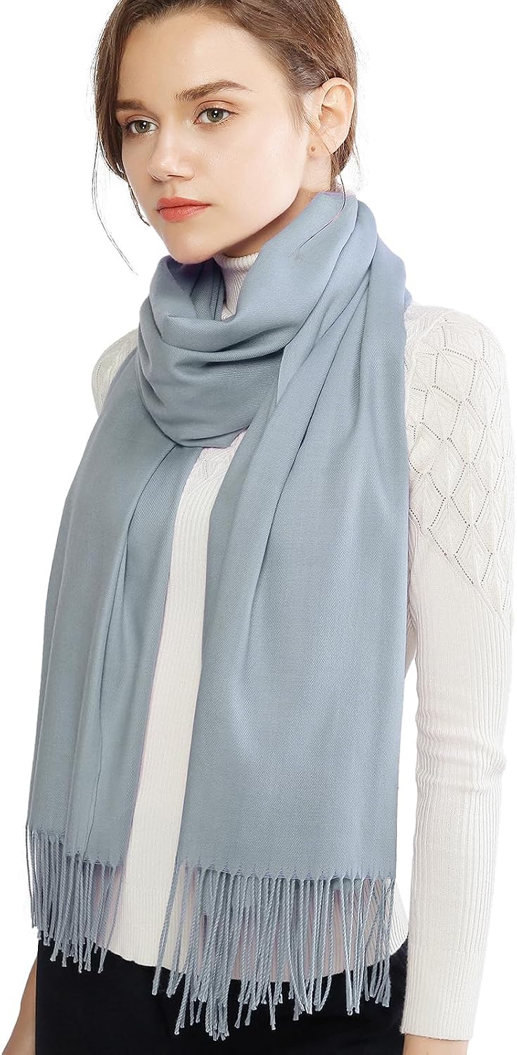 Women's Fringe Shawl Wrap Pashmina Scarf for Wedding Evening