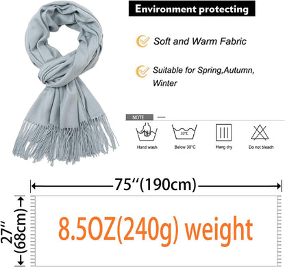 Women's Fringe Shawl Wrap Pashmina Scarf for Wedding Evening