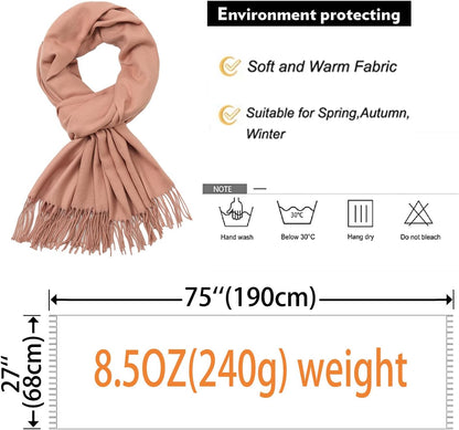 Women's Fringe Shawl Wrap Pashmina Scarf for Wedding Evening