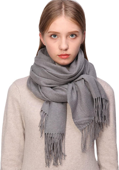 Women's Fringe Shawl Wrap Pashmina Scarf for Wedding Evening