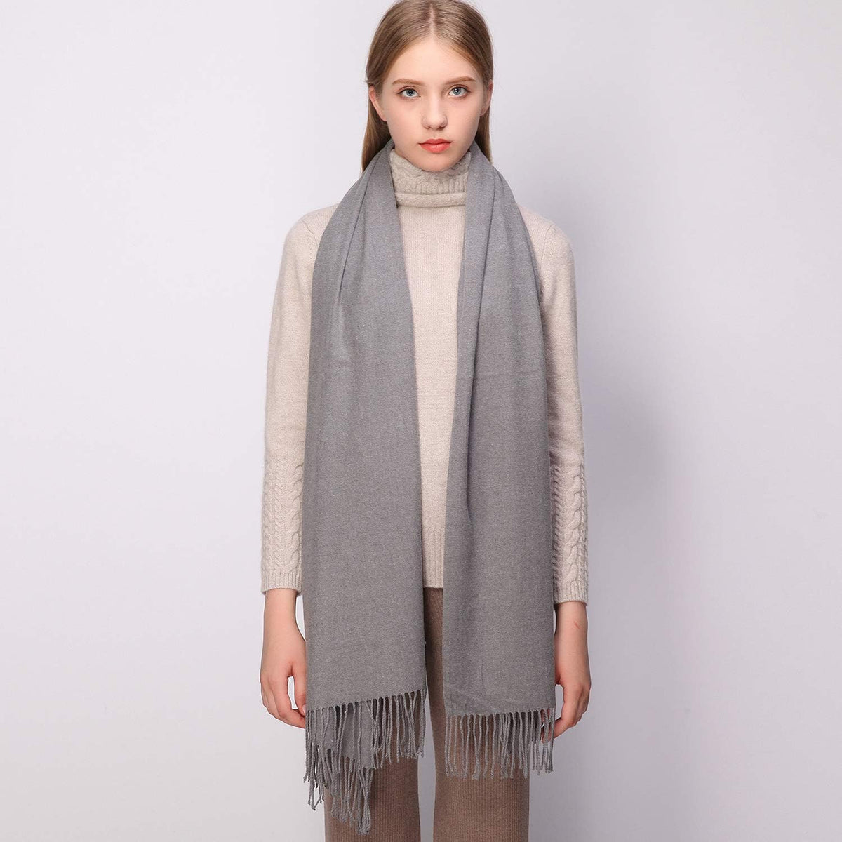 Women's Fringe Shawl Wrap Pashmina Scarf for Wedding Evening