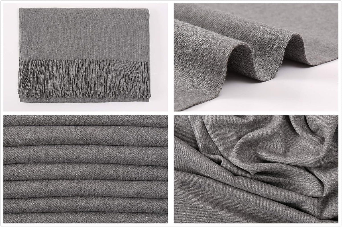 Women's Fringe Shawl Wrap Pashmina Scarf for Wedding Evening