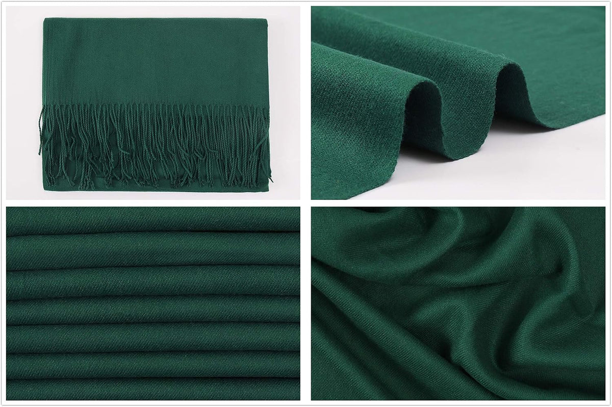 Women's Fringe Shawl Wrap Pashmina Scarf for Wedding Evening