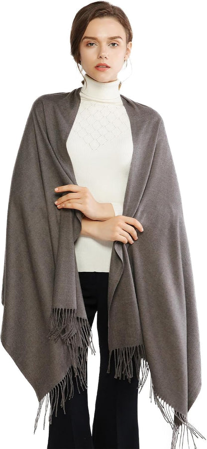 Women's Fringe Shawl Wrap Pashmina Scarf for Wedding Evening