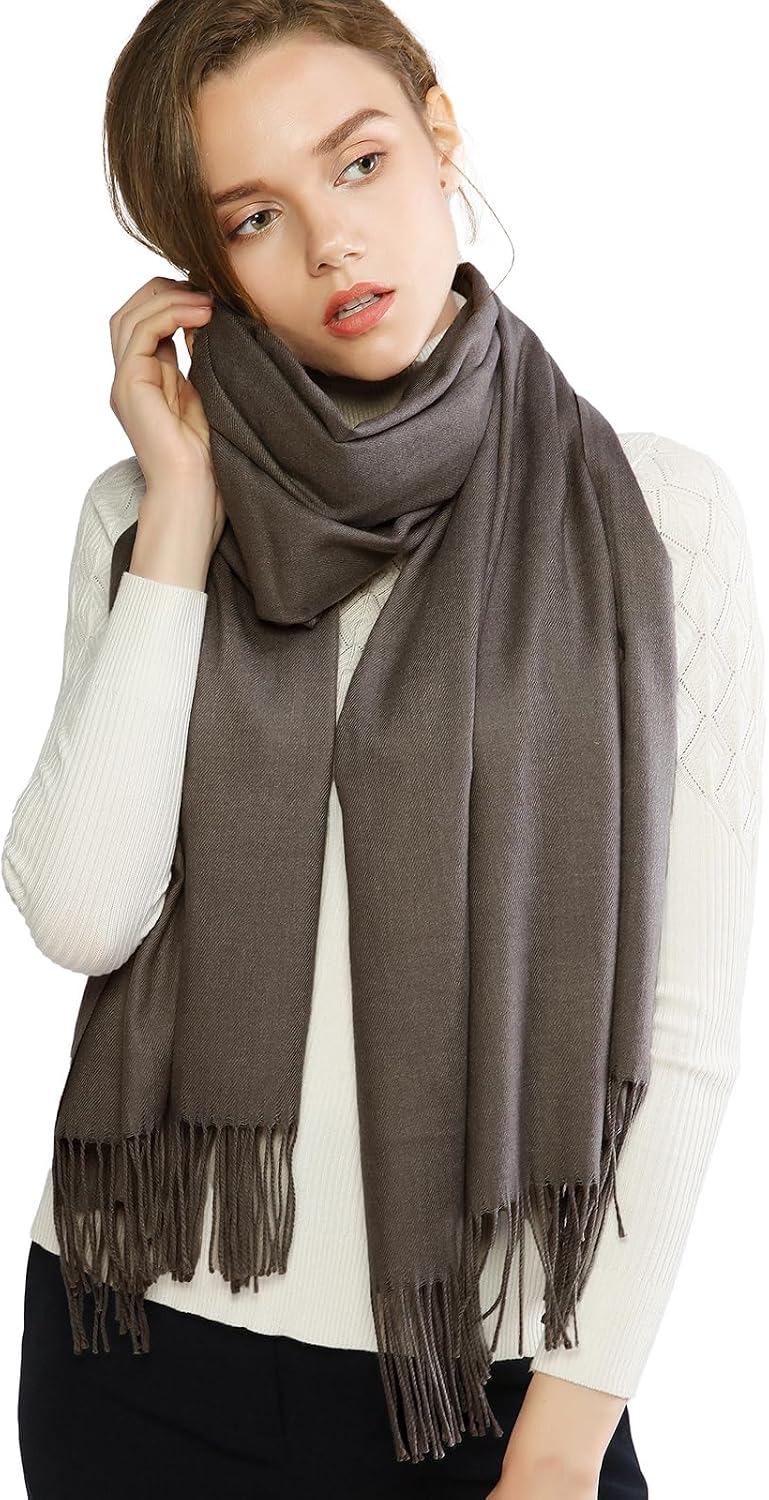 Women's Fringe Shawl Wrap Pashmina Scarf for Wedding Evening