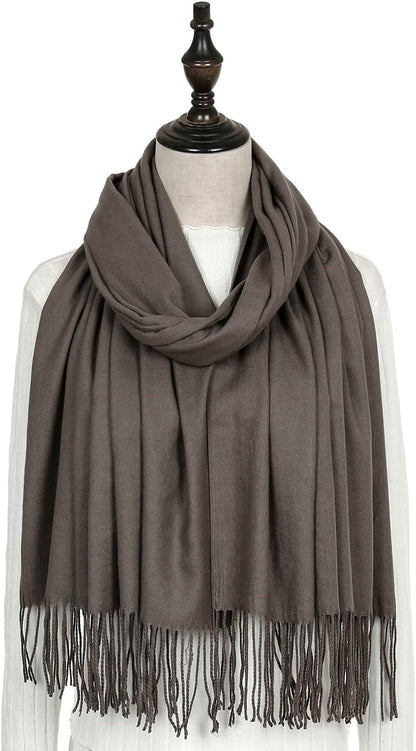 Women's Fringe Shawl Wrap Pashmina Scarf for Wedding Evening