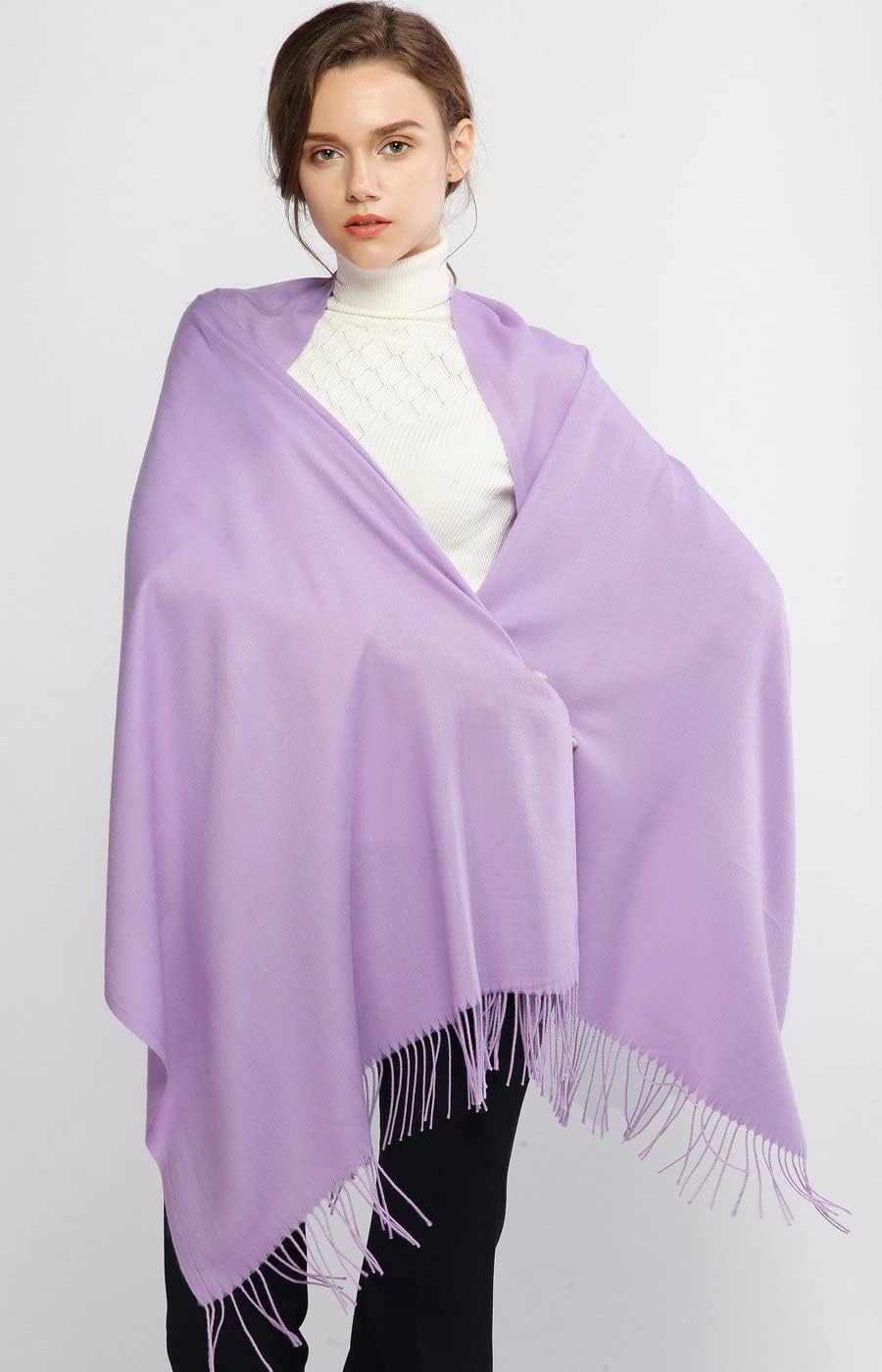Women's Fringe Shawl Wrap Pashmina Scarf for Wedding Evening