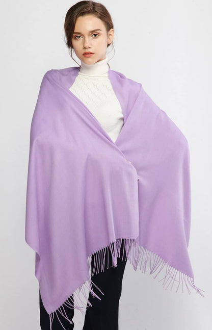 Women's Fringe Shawl Wrap Pashmina Scarf for Wedding Evening