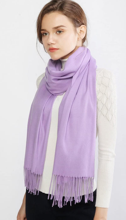Women's Fringe Shawl Wrap Pashmina Scarf for Wedding Evening