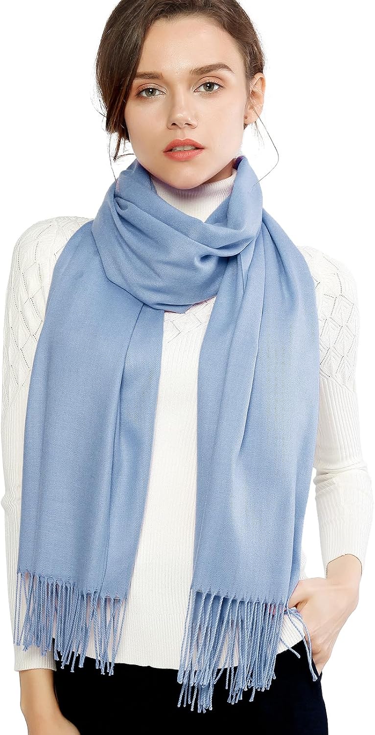 Women's Fringe Shawl Wrap Pashmina Scarf for Wedding Evening