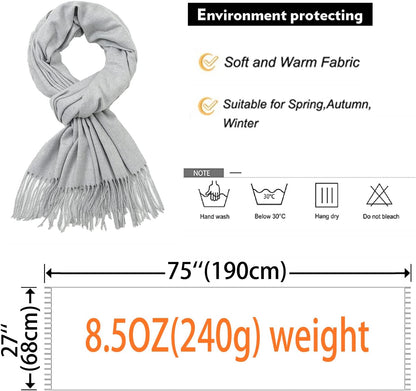Women's Fringe Shawl Wrap Pashmina Scarf for Wedding Evening